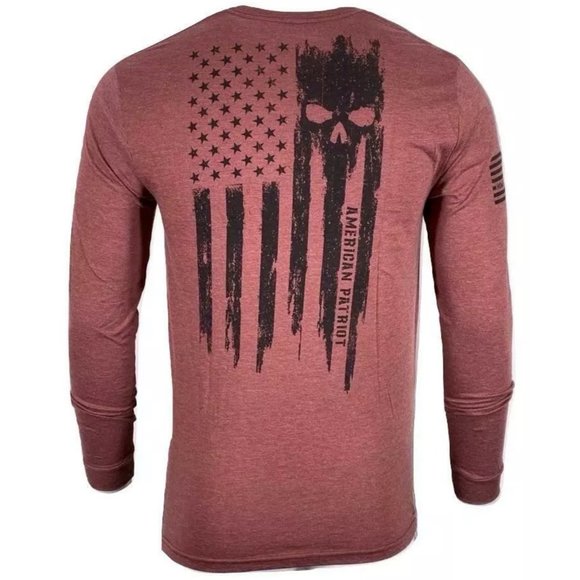 HOWITZER Clothing Men's T-Shirt L/S PATRIOT TORN - Picture 3 of 10